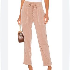JAMES PERSE Pull On Clean Cargo Pant in Pink Earth Size 1/S